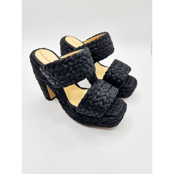 Bottega Veneta Trinity Canalazzo Woven Platform Sandals in Black - Picture 4 of 12